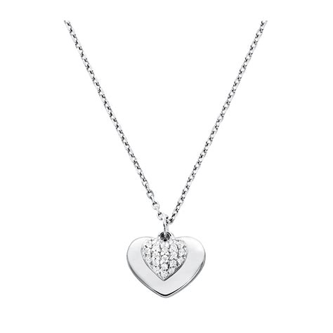 michael kors necklace silver|michael kors sterling silver necklace.